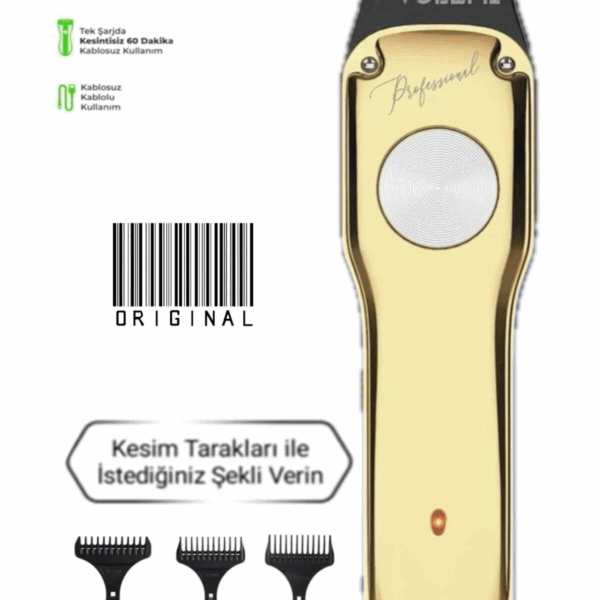 00085 Profesyonel Usb Şarjlı Berber Tıraş Makinesi Saç Sakal Tıraş Makinası Erkek Bakım Seti