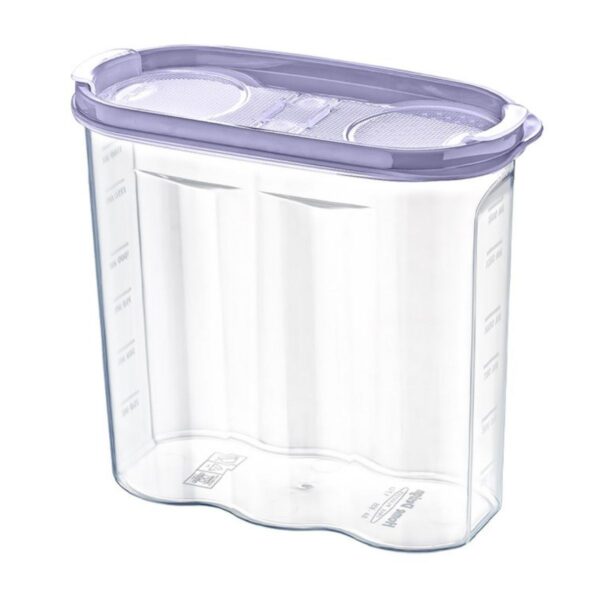 2 Kapaklı Ölçekli Erzak Kuru Gıda Saklama Kutusu Kabı - 17 Litre - SA935 (4767)