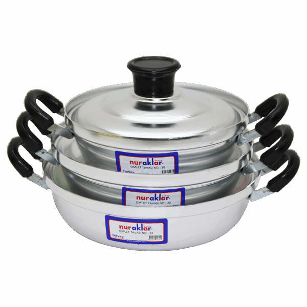 3LÜ ALÜMİNYUM OMLET SET NO-18-20-22 (4767)