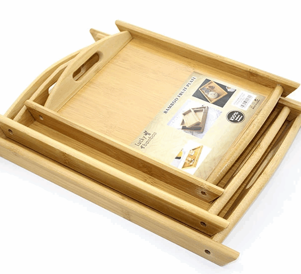 3'lü Bambu Tepsi Alk2164