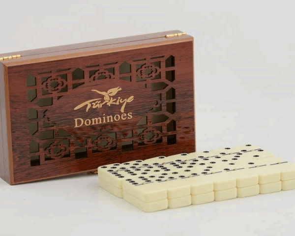 Ahşap Kutulu Domino Oyunu Alk2268