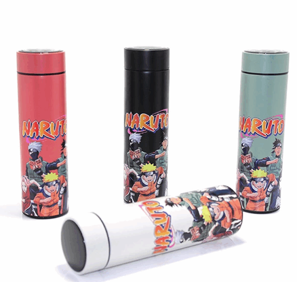 Anime Baskılı Digital Göstergeli Termos 500 Ml Alk382
