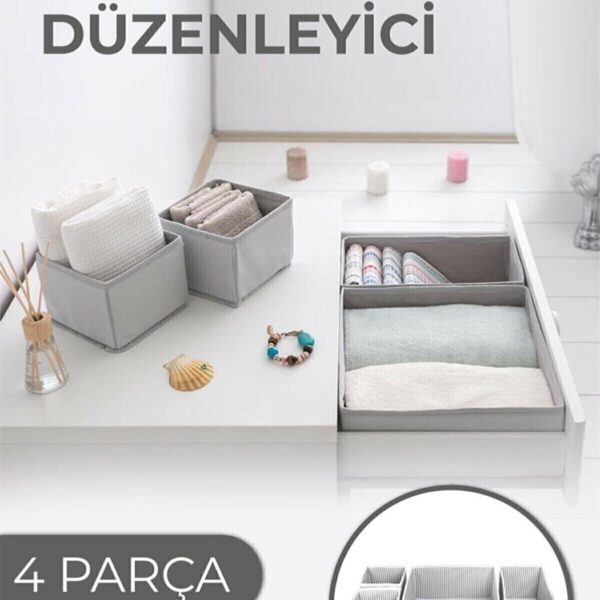 Çekmece Düzenleme Kutu Seti Organizer 4lü Set (4767)