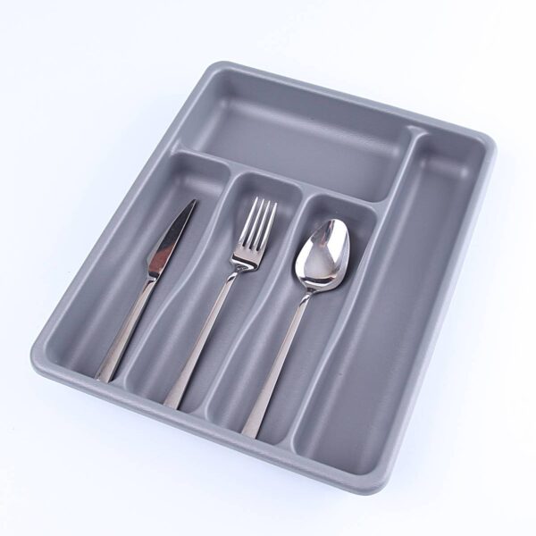 GRİ - 5 BÖLMELİ ÇEKMECE İÇİ KAŞIKLIK 36x29x5cm (4767)