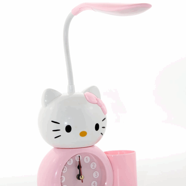 Hello Kitty Masa Lambası Saat Ve Kalemlik Alk2584