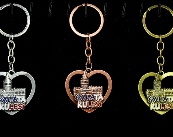 Metal Galata Kulesi Anahtarlık Alk2209