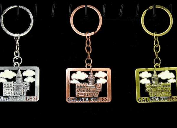 Metal Galata Kulesi Anahtarlık Alk2210