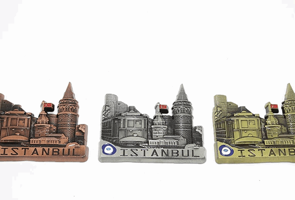 Metal İstanbul Temalı  Yöresel Magnet 2alk79