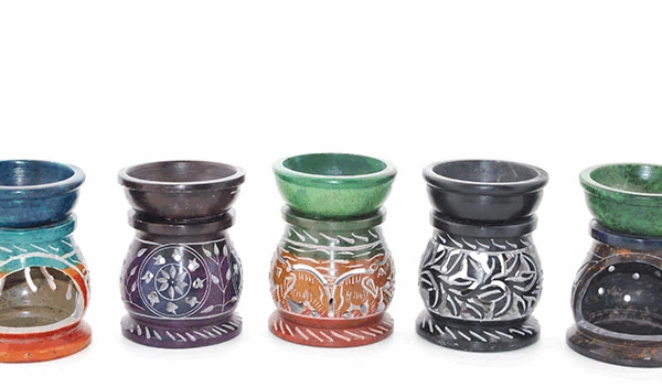 Obsidian Taşı Buhurdanlık Ksk2232