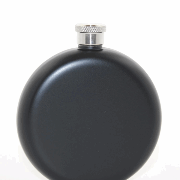 Paslanmaz Çelik Yuvarlak 5 Oz Tekli Matara Alk2678