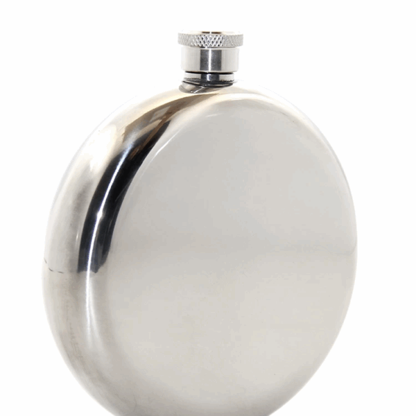Paslanmaz Çelik Yuvarlak 8 Oz Tekli Matara Alk2677