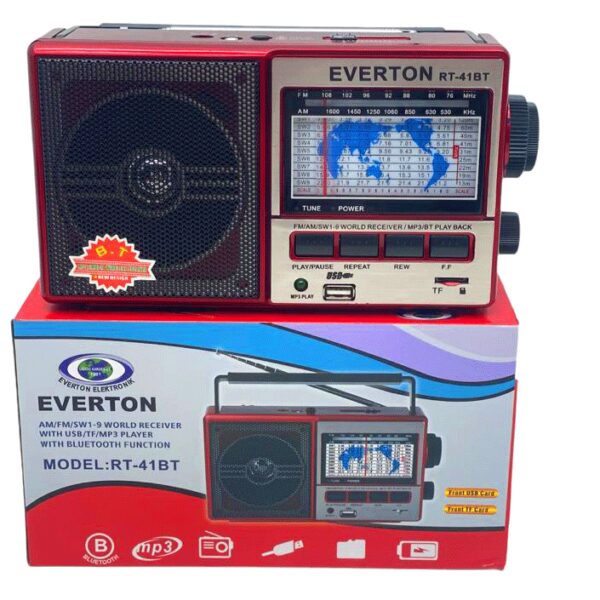 RT-41BT USB ŞARZLI RADYO BLUETOOTH - MP3 - TF CARD (4767)