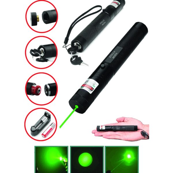 Şarjlı Yeşil Lazer Pointer 100 Mw (4767)