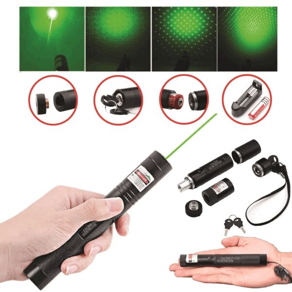 Şarjlı Yeşil Lazer Yakıcı Pointer 15 Km lazer 1000 mv (4767)