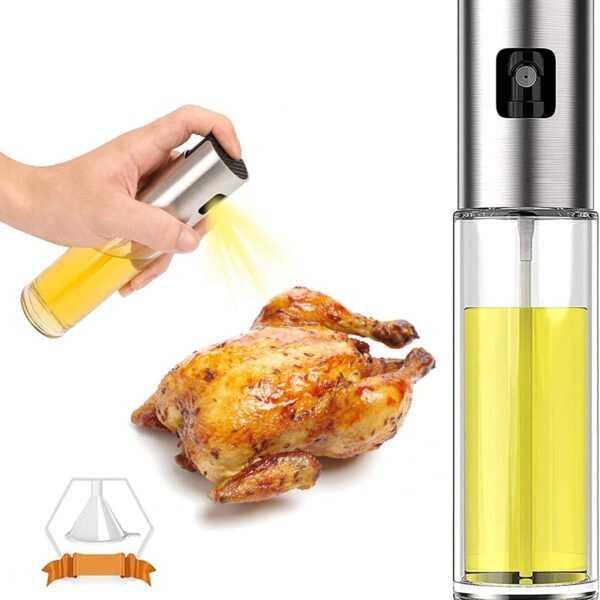 Sprey Cam Şişe Zeytinyağı Sirke Yağ Püskürtücü Yağdanlık 100 ml (4767)