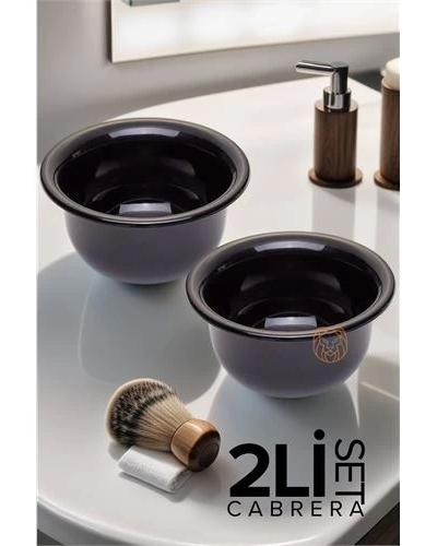 2 Li Set Tıraş Tası Cabrera Design