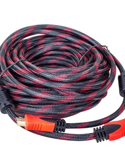24k 1.4v 3d Altin Uçlu 25 Metre Örgülü Poşetli̇ Hdmi Kablo