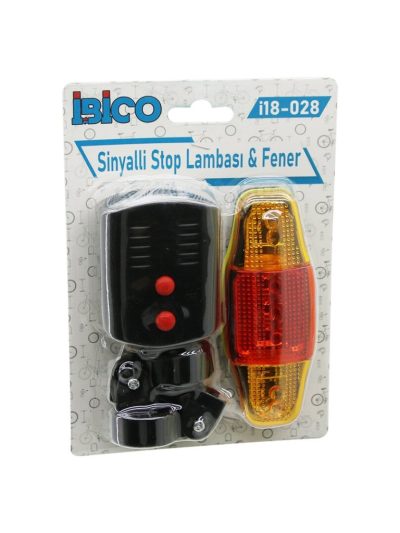 2i̇n1 Bi̇si̇klet Cob Led Fener - Si̇nyalli̇ Stop Lamba Pi̇lli̇