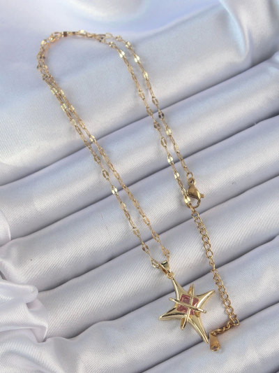 316l-celik-zincir-altin-renk-pembe-zirkon-tasli-kutup-yildizi-kolye-275607985-sw1200sh1800