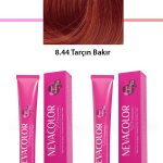 2 Li Set Premium 8.44 Tarçın Bakır - Kalıcı Krem Saç Boyası 2 X 50 G Tüp