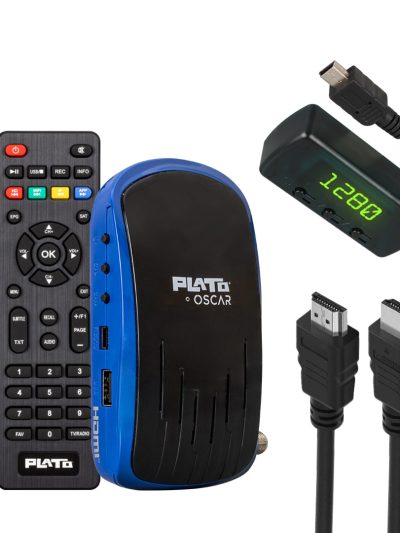 Plato Oscar Çi̇ft Usbli̇ Tkgsli̇ Display Gözlütuşlu Hd Uydu Alicisi