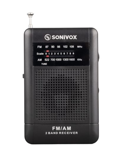 Si̇yah Renk Cep Ti̇pi̇ Analog Fm Radyo Vs-r115