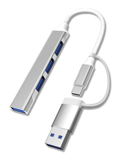 4 Portamp;apos;lu Bağlantı İstasyonu Ultra İnce Usb Bölücü Type-c Tipi Çoklu Arayüz Adaptörü Multi Usb Çoklayıcı