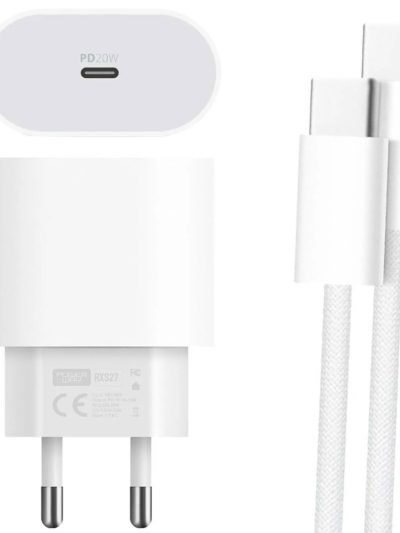 20 Watt Type-c Şarj Başlik Adaptörü Kablo Seti̇ (apple 15 Pro-promax Uyumlu)