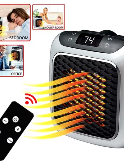 800 Watt Pri̇z Ti̇pi̇ Uzaktan Kumandali Taşinabi̇li̇r Isitici (zamanlayici) (om-1210)