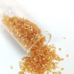 Kesme Cam Boncuk 2mm - 20 Gram - Şeffaf Altın -bnc318