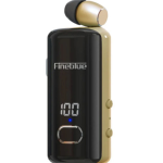 F580 Dijital Göstergeli Makaralı Titreşimli Bluetooth Kulaklık Gold