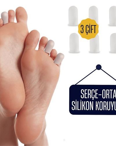 Turk 6 Adet Serçe Parmak İçin Silikon Koruyucu