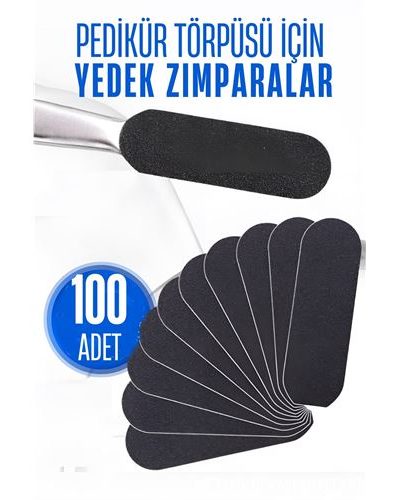 Turk Ayak Törpü Yedeği Yapışkanlı Törpü Zımparası Pedikür Törpü Yedeği 100 Adet