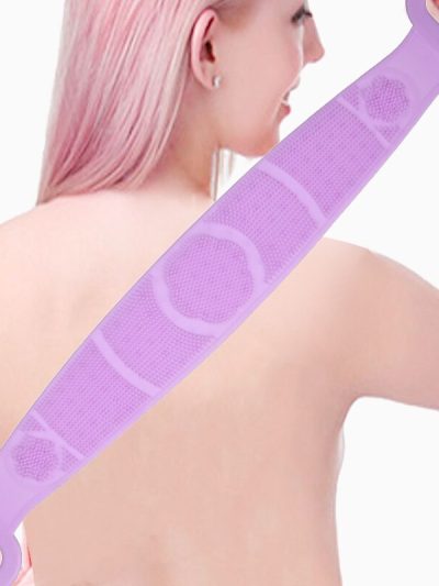 70 Cm Çift Taraflı Sırt Kesesi -silikon Duş Kesesi - Peeling Banyo Kesesi