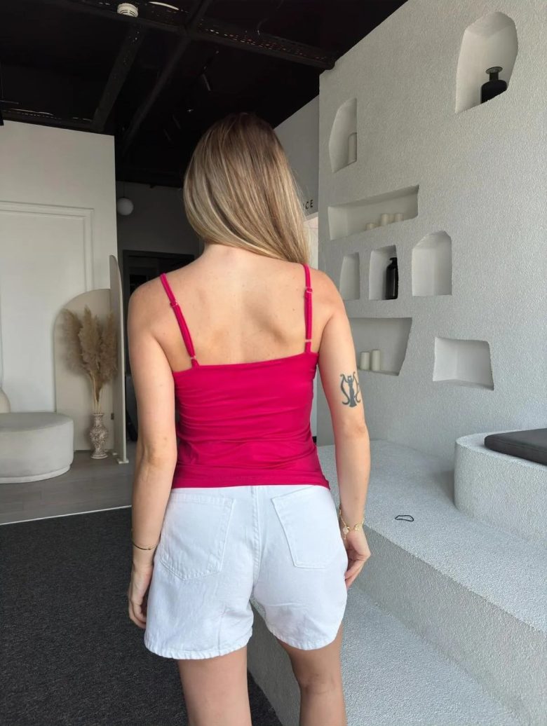 Ayarlanabilir Askılı Basic Body Fuşya - Görsel 4