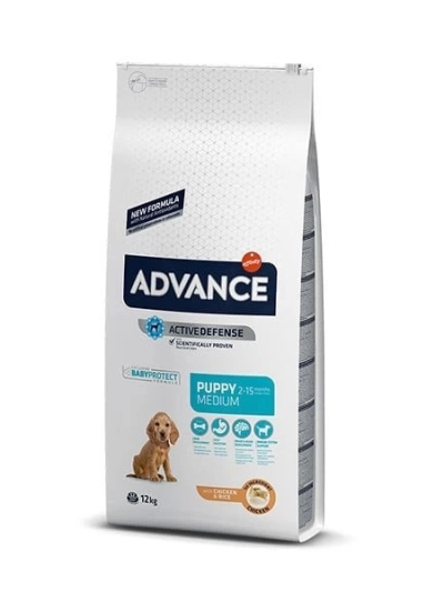 Advance Puppy Medium Tavuklu Orta Irk Yavru Köpek Maması 12 Kg