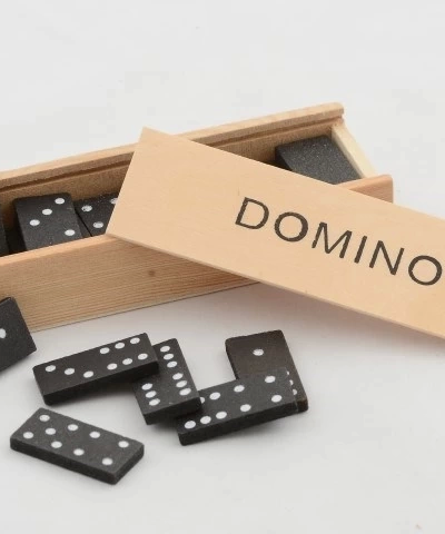Ahşap Kutulu Domino Oyunu Alk4019