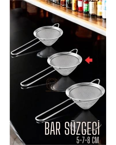 Bar Süzgeci Bar Strainer 3 Boy Set 5 7 8 Cm