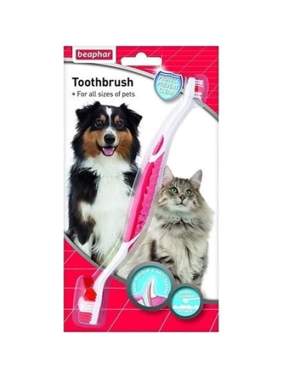 Beaphar İki Uçlu Köpek Diş Fırçası 22 Cm