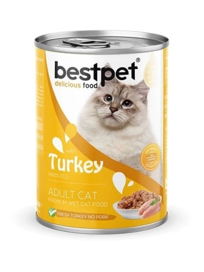 Bestpet Gravy Soslu Hindili Yetişkin Konserve Kedi Maması 85 Gr