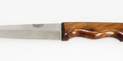 Bursa Kalın Küt Kasap Bıçağı No:2, 15,5 Cm - Ahşap Sap