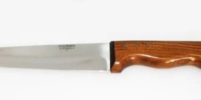 Bursa Kalın Küt Kasap Bıçağı No:3, 17 Cm - Ahşap Sap