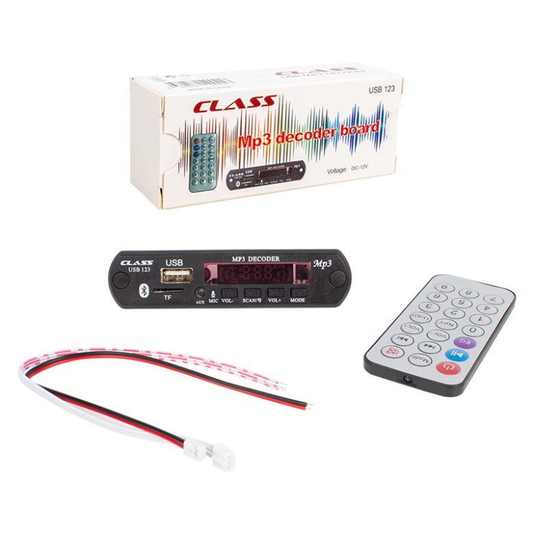 Class Usb-123 12 Volt Sdafvr Oto Teyp Mi̇krofonlu Usbsd Çevi̇ri̇ci̇ Di̇ji̇tal Player Usb Board - Görsel 2