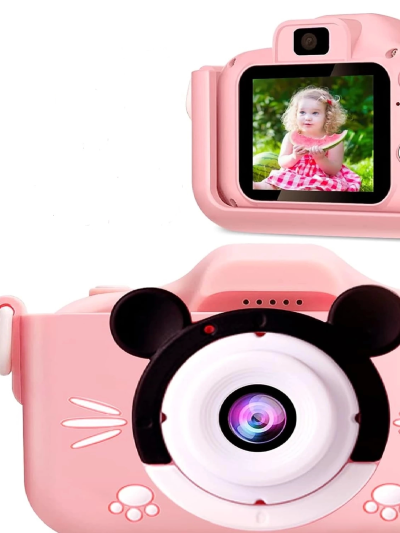 Çocuk Dijital Fotoğraf Makinası 20 Mp Video Kaydedici 2.0 İnç Çift Kameralı