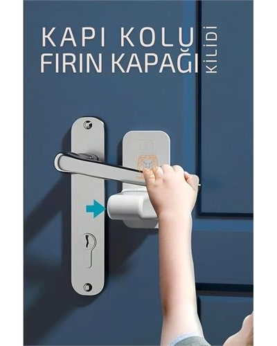 Çocuklara Kapı Kolu Ve Fırın Kapağı Güvenlik Kilidi