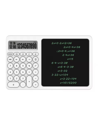 Çok Amaçlı Digital Hesap Makinesi Lcd Ekran Yazma Tableti Ofis Okul İçin Silinebilir El Yazısı Not Defteri