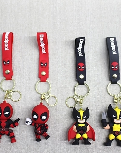 Deadpool Volverine Silikon Anahtarlık Alk4270
