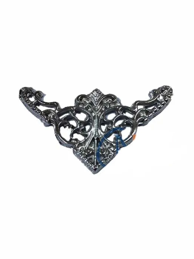 Dekoratif Köşe Süsü, Köşelik - Küçük, 19x34mm, Nikel, 1 Adet