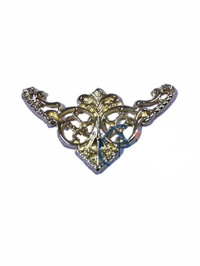 Dekoratif Köşe Süsü, Köşelik - Küçük, 19x34mm, Sarı, 1 Adet