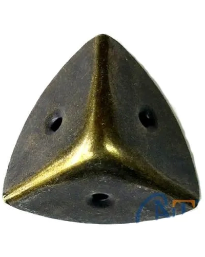 Dekoratif, Kutu, Sandık Köşesi - 45x28 Mm, Büyük, Antik, 1 Adet